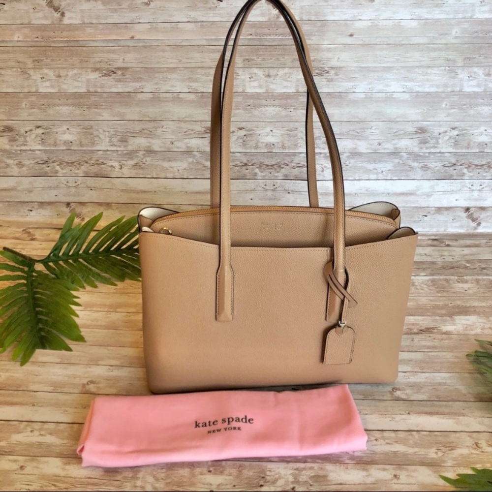 NWT Kate Spade Light Fawn Margaux Work Tote - Picture 4 of 16